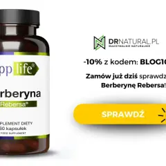Suplement diety Berberyna Rebersa. Sprawdź, czy berberyna skutki uboczne są minimalne przy tym produkcie. Zniżka 10% z kodem BLOG10.