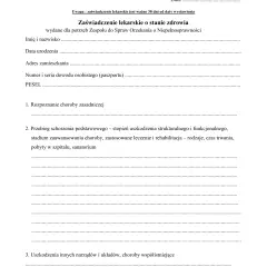 Czy lekarz może odmówić wystawienia zaświadczenia o stanie zdrowia?