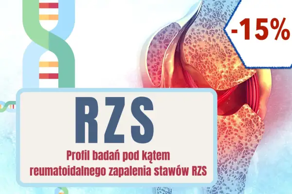Profil badań pod kątem reumatoidalnego zapalenia stawów RZS. Promocja -15%.